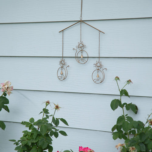 Cat & Dog Iron Wind Chime