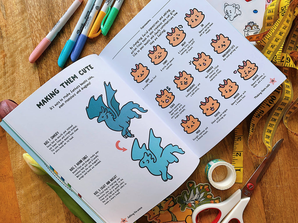 How to Draw Cute Beasts (signed)