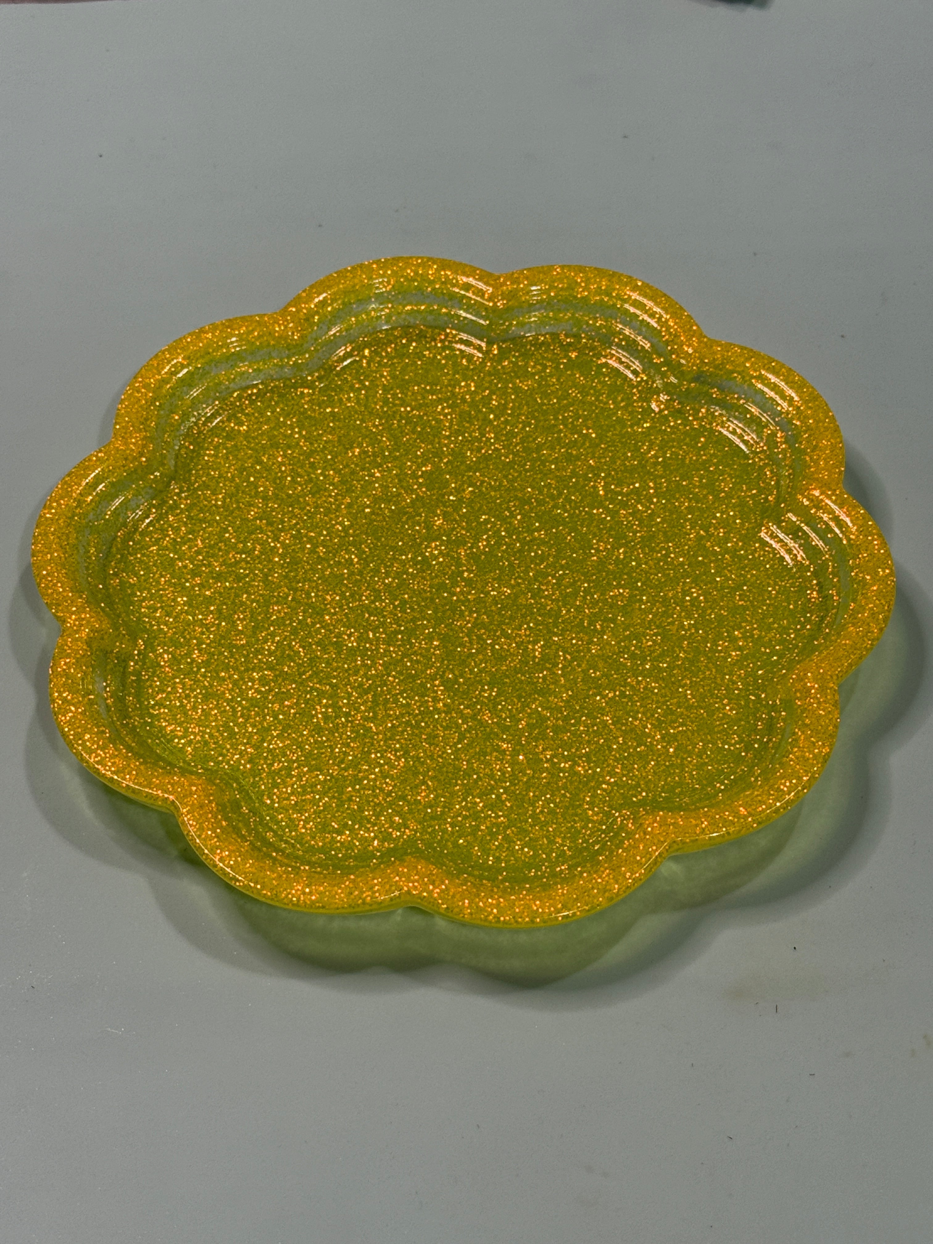 Vintage Flower Trinket Tray
