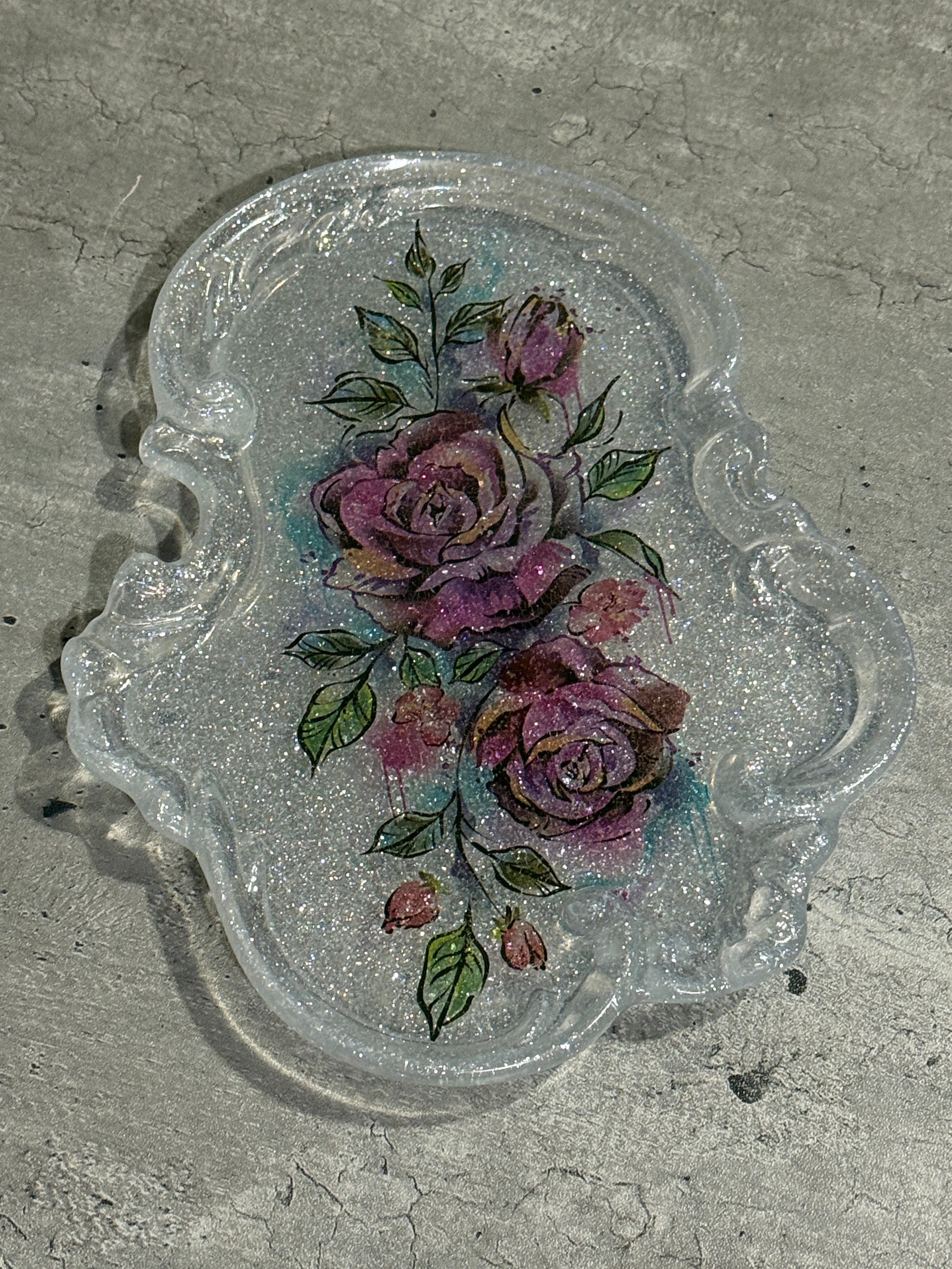Vintage Ornate Trinket Tray