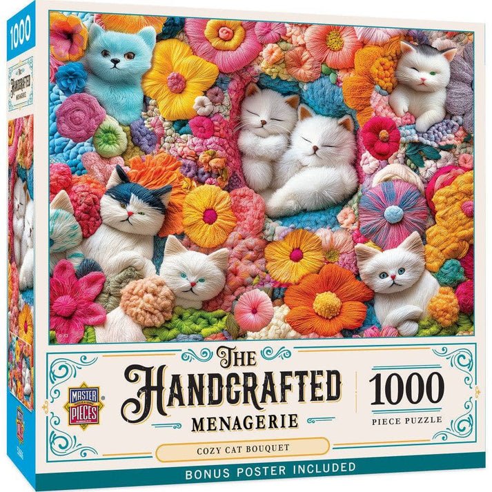 Cozy Cat Bouquet 1000 Piece Jigsaw Puzzle | Masterpieces