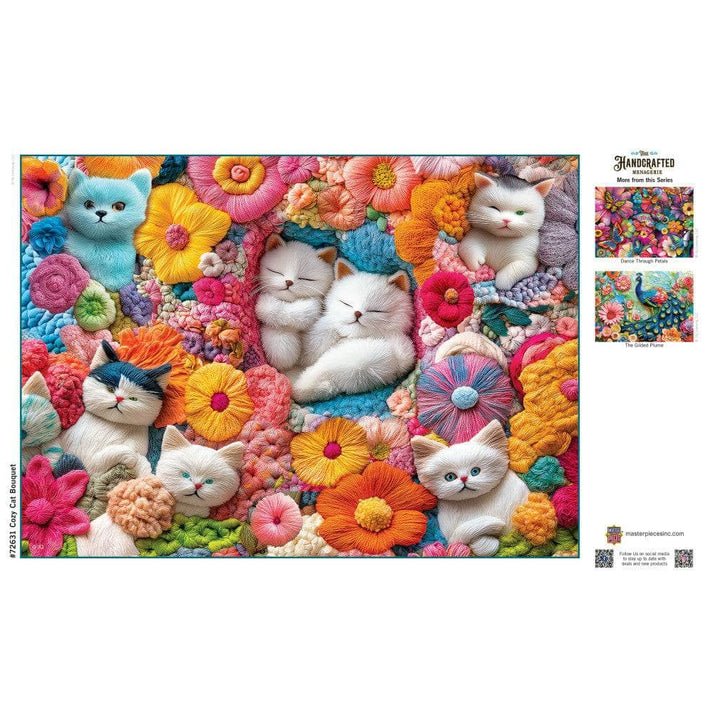 Cozy Cat Bouquet 1000 Piece Jigsaw Puzzle | Masterpieces