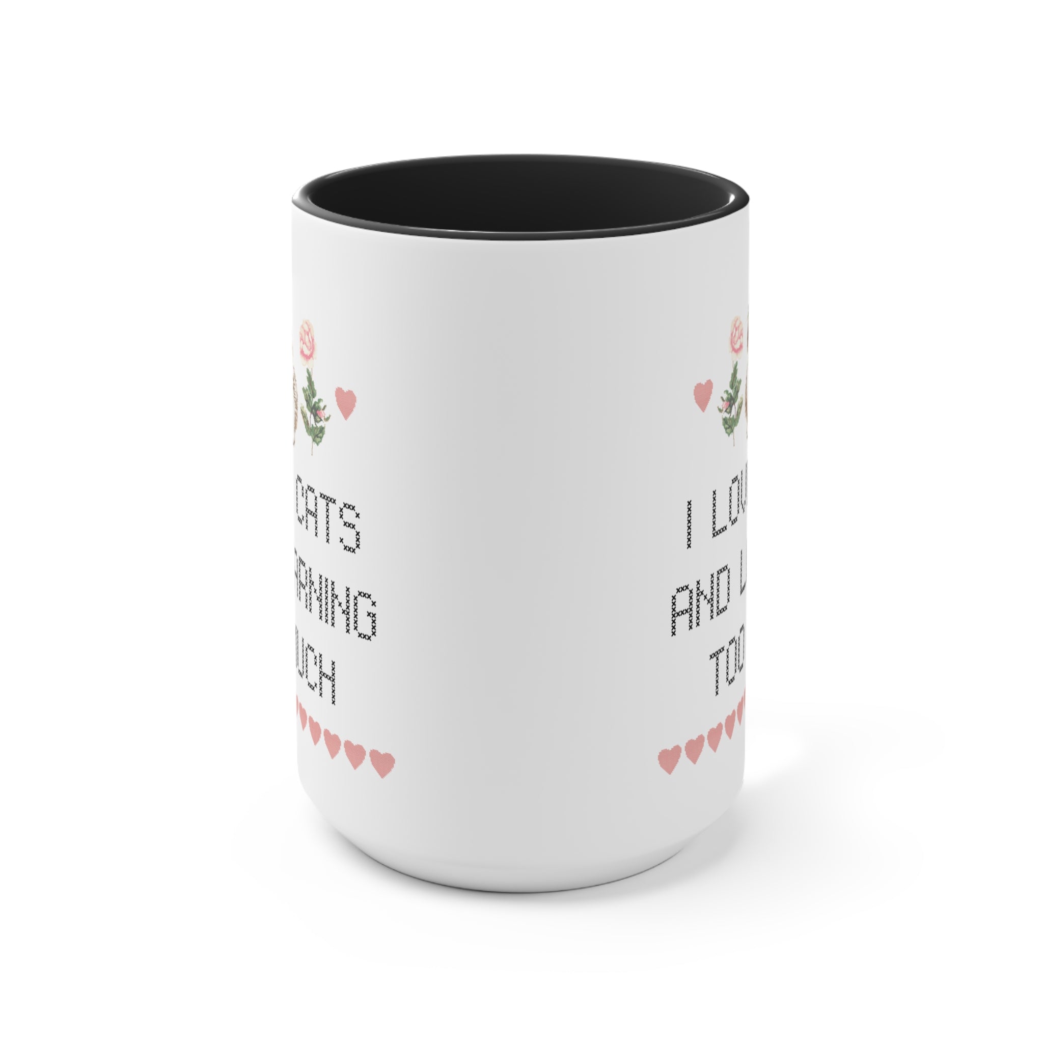 I Love Cats and Learning Too Much Coffee Mug