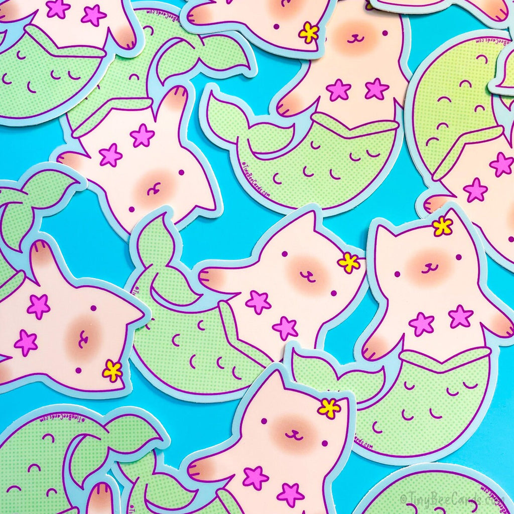 Purrmaid Cat Vinyl Sticker