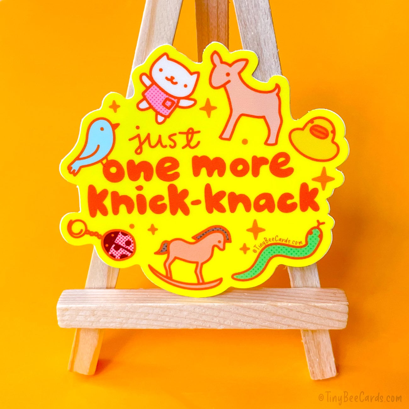 Just One More Knick-Knack Trinket Collector Vinyl Sticker