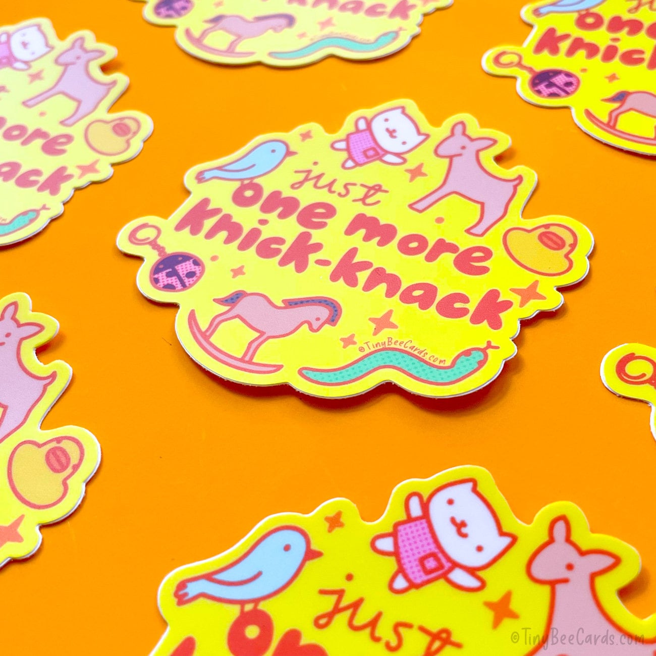 Just One More Knick-Knack Trinket Collector Vinyl Sticker