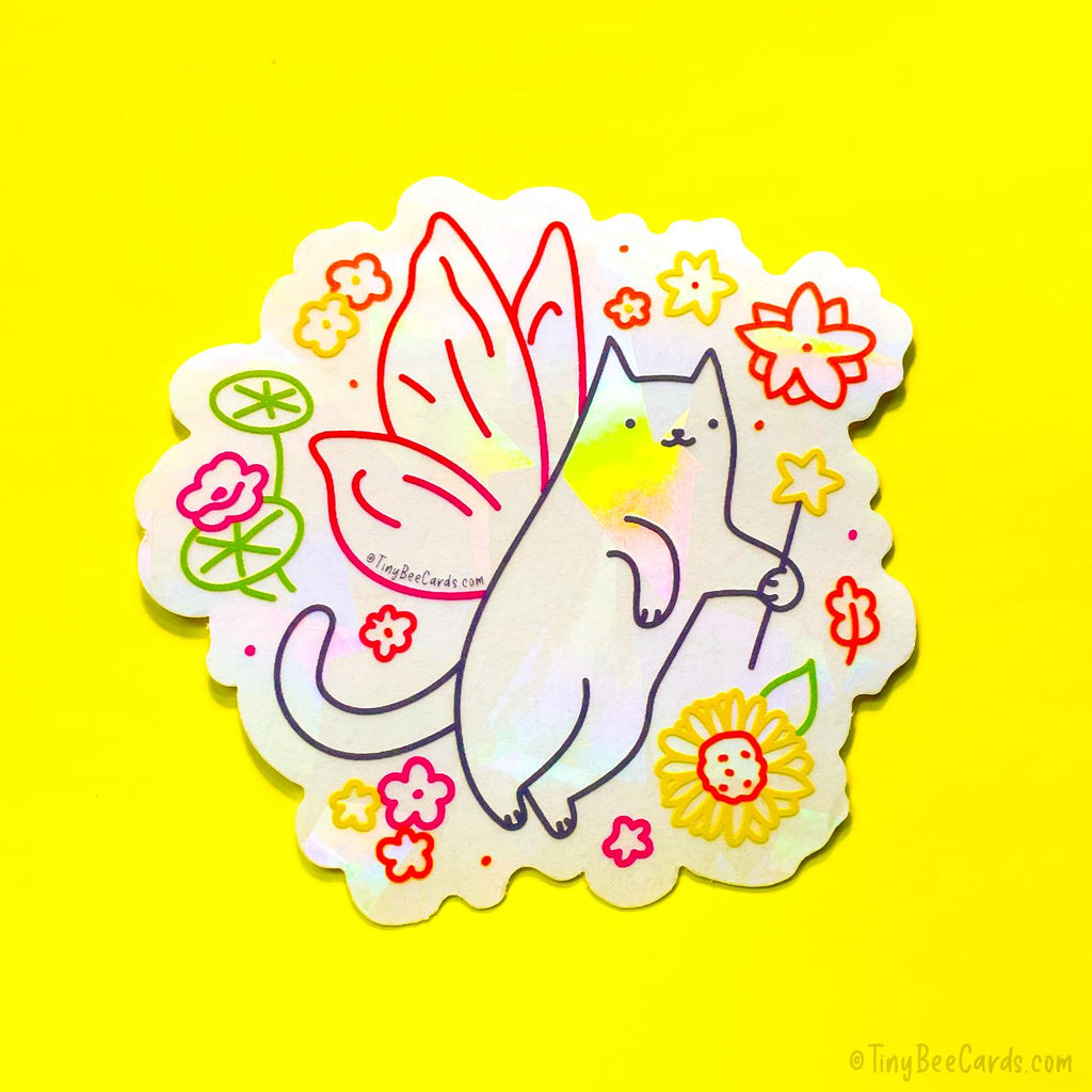 Fairy Cat Suncatcher Decal