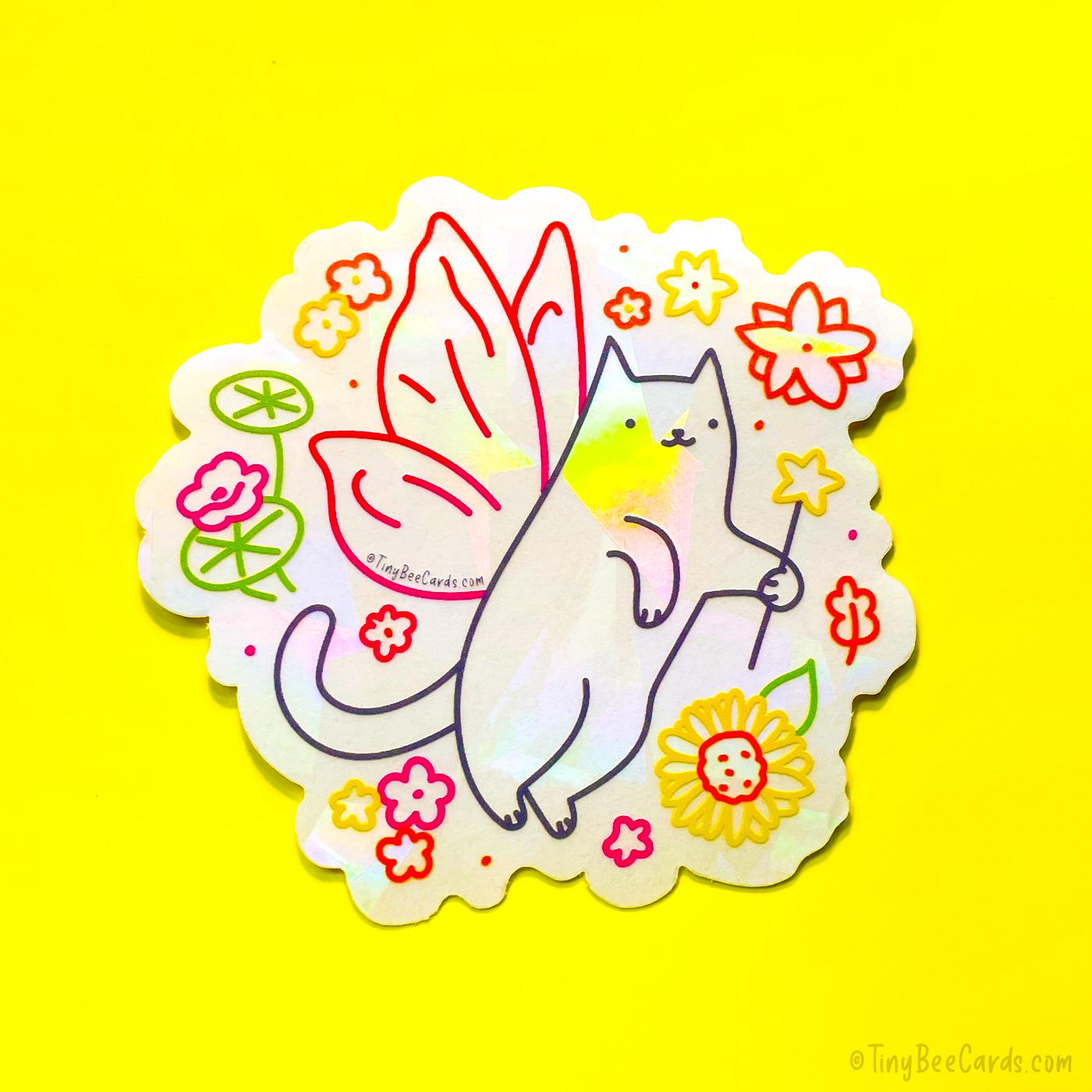 Fairy Cat Suncatcher Decal