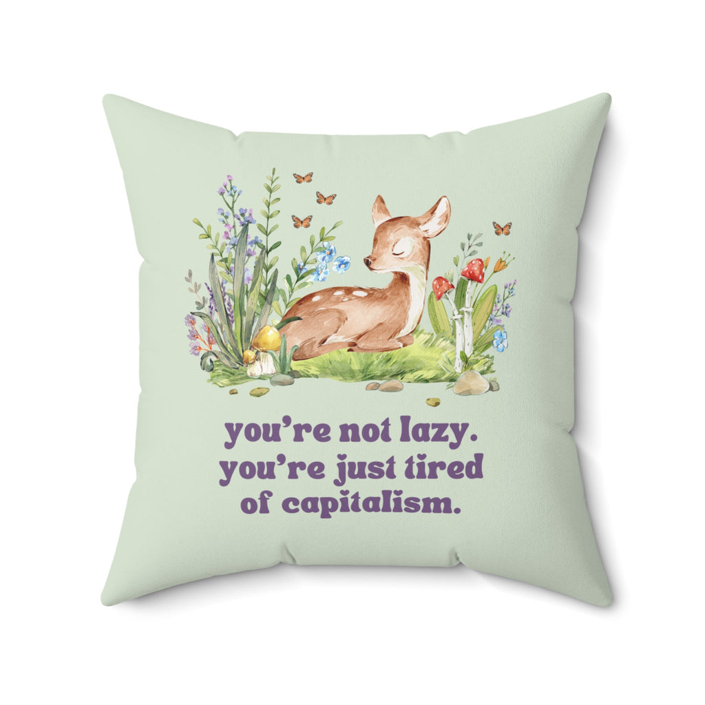 Whimsigoth Social Justice Pillow for Leftist