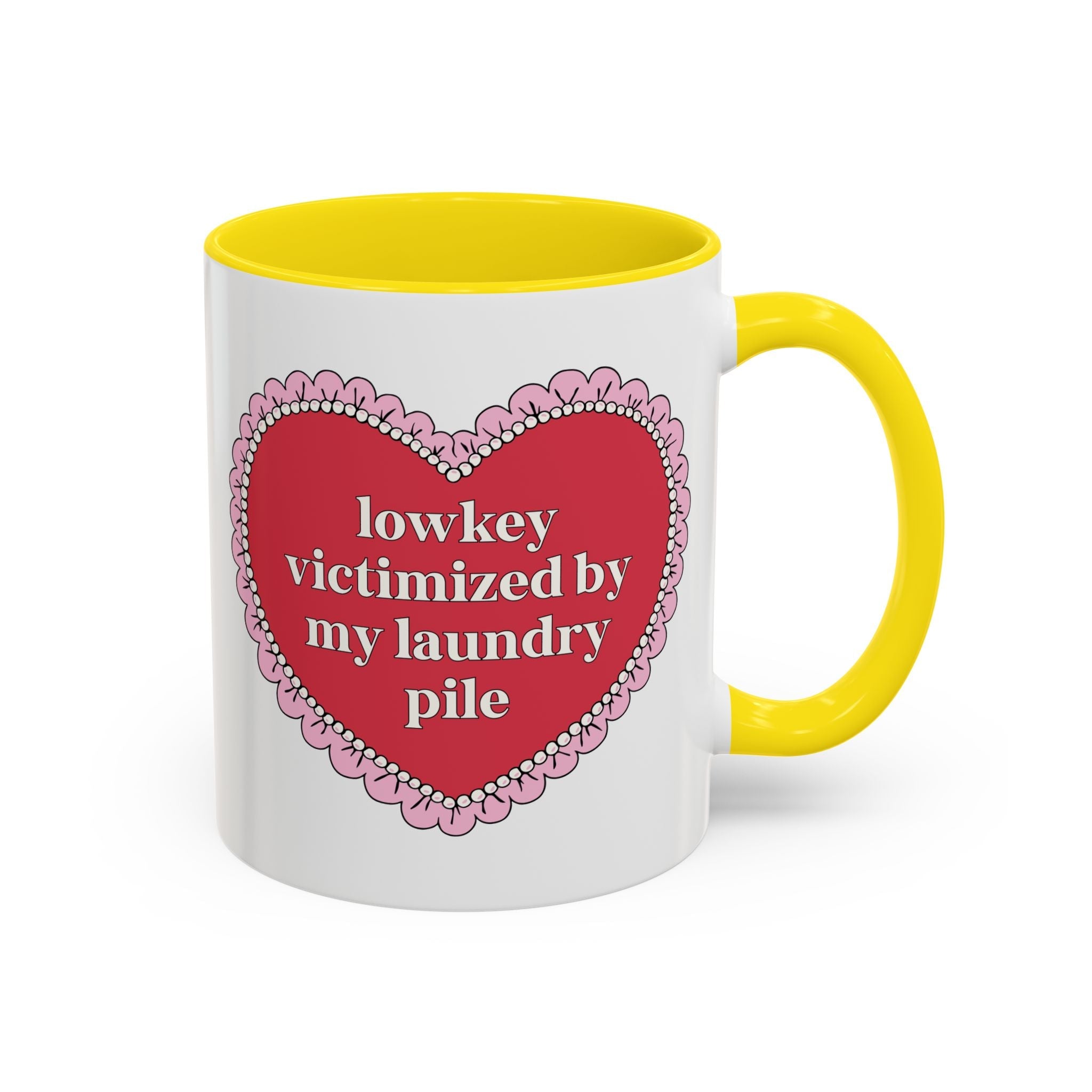 Lowkey Victimized by My Laundry Pile Coffee Mug