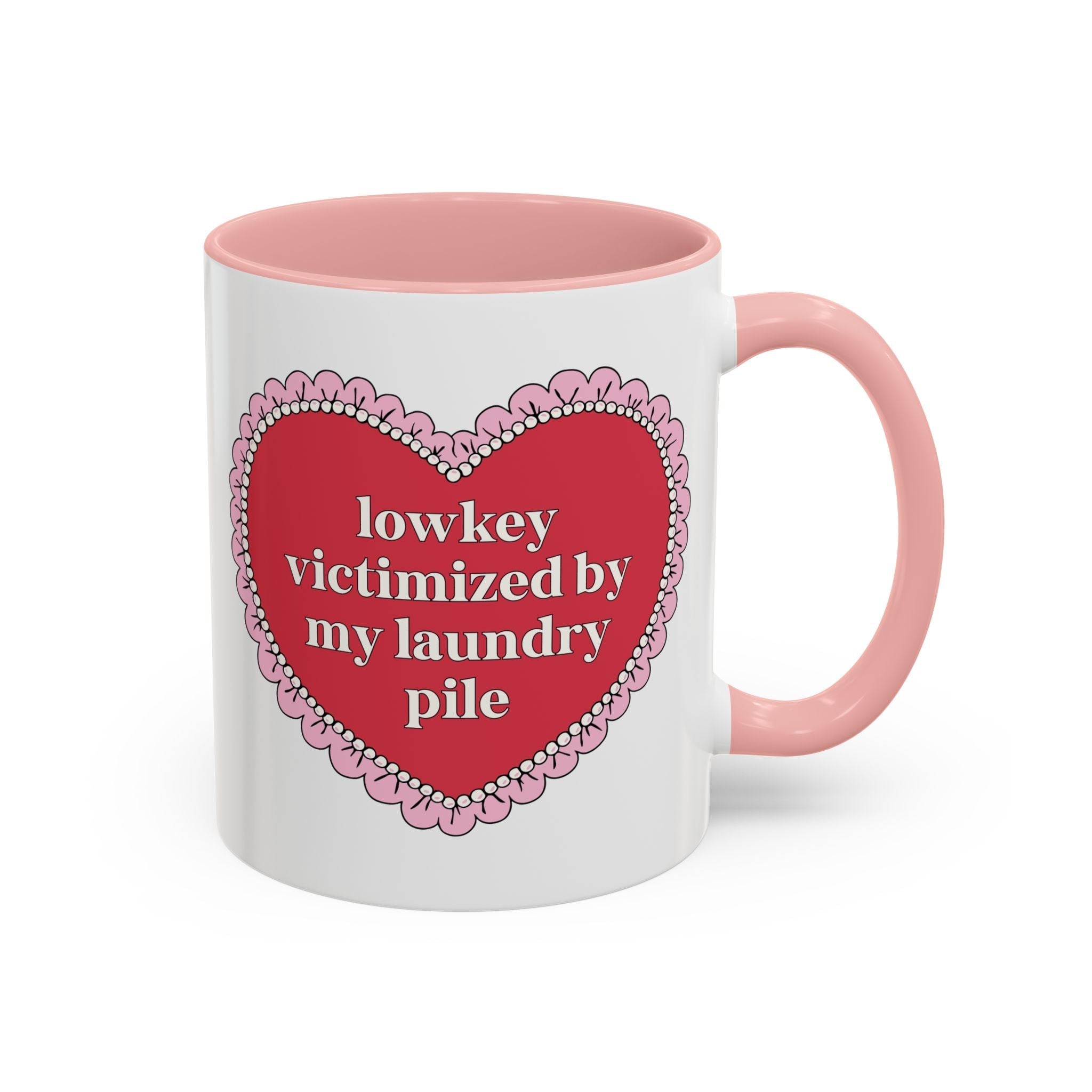 Lowkey Victimized by My Laundry Pile Coffee Mug
