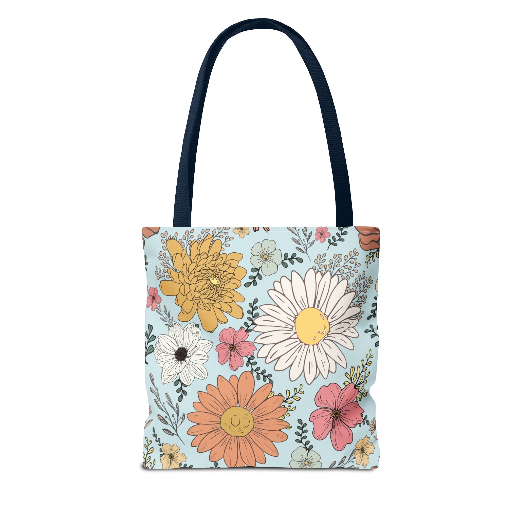 Rage Consumes Me Tote Bag with Flowers and Sheep