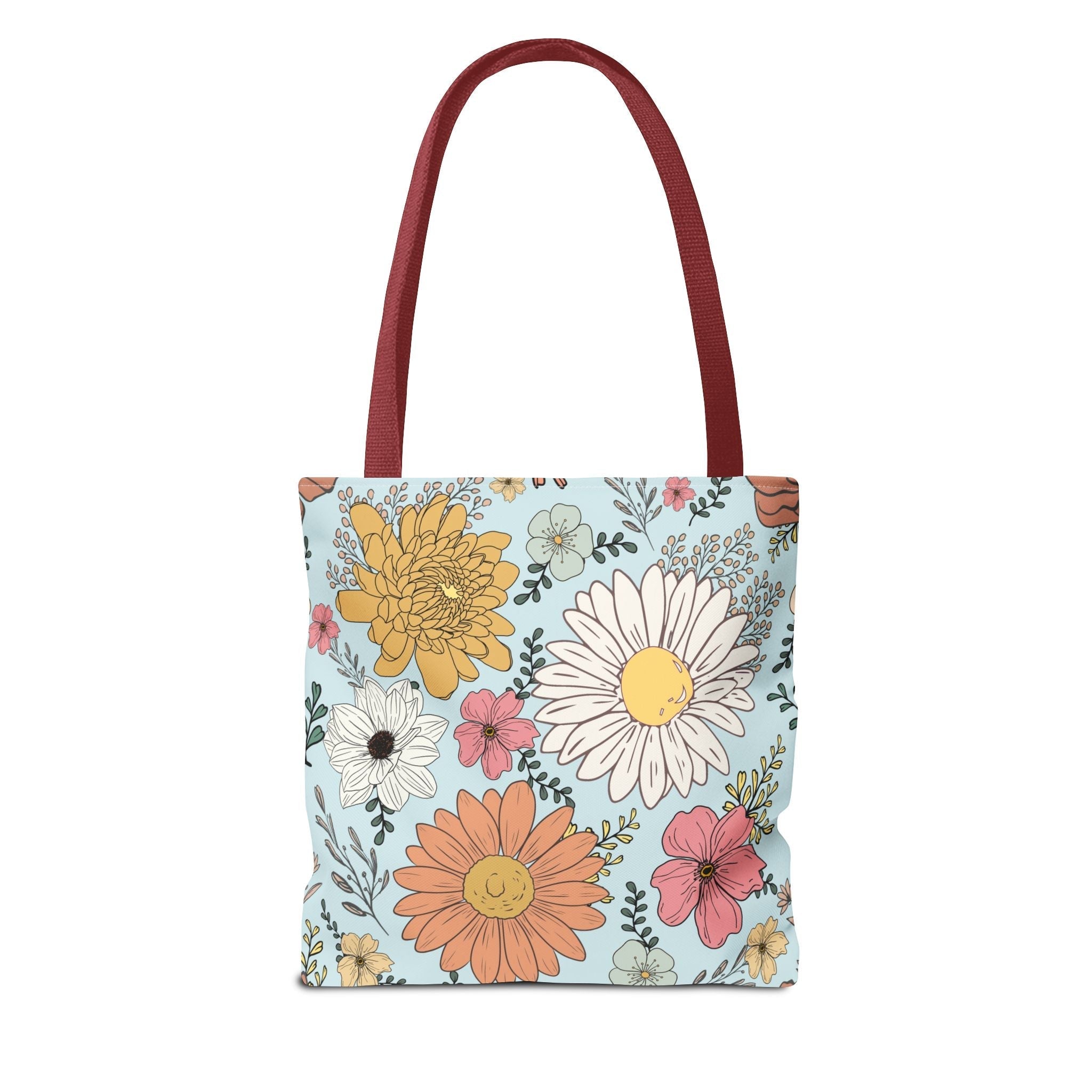 Rage Consumes Me Tote Bag with Flowers and Sheep